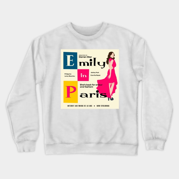 Emily in Paris Godard Crewneck Sweatshirt by chillstudio